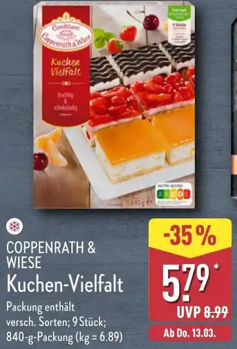 Aldi Nord COPPENRATH & WIESE Kuchen-Vielfalt Angebot