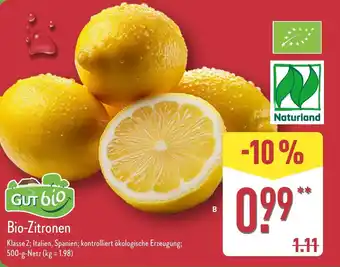 Aldi Nord GUT B10 Bio-Zitronen Angebot