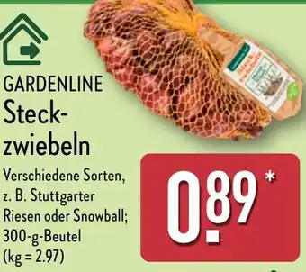 Aldi Nord GARDENLINE Steck- zwiebeln Angebot