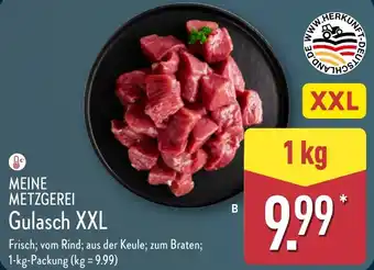 Aldi Nord MEINE METZGEREI Gulasch XXL Angebot