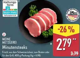 Aldi Nord MEINE METZGEREI Minutensteaks Angebot