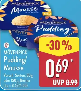 Aldi Nord MÖVENPICK Pudding/ Mousse Angebot