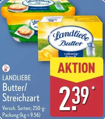 Aldi Nord LANDLIEBE Butter/ Streichzart Angebot