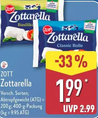 Aldi Nord ZOTT Zottarella Angebot