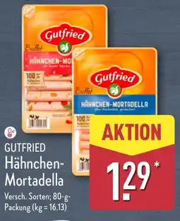 Aldi Nord GUTFRIED Hähnchen- Mortadella Angebot