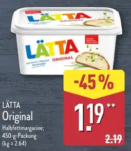 Aldi Nord LÄTTA Original Angebot