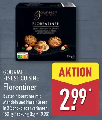 Aldi Nord GOURMET FINEST CUISINE Florentiner Angebot