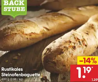 Netto Marken-Discount Rustikales Steinofenbaguette Angebot