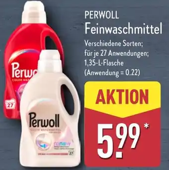 Aldi Nord PERWOLL Feinwaschmittel Angebot