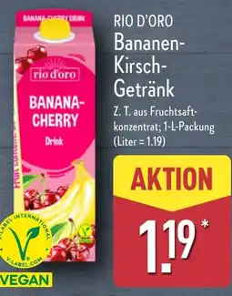 Aldi Nord RIO D'ORO Bananen- Kirsch- Getränk Angebot