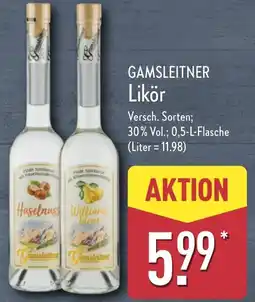 Aldi Nord GAMSLEITNER Likör Angebot