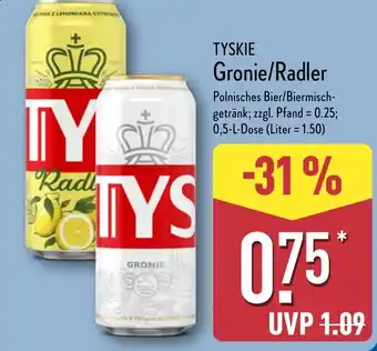 Aldi Nord TYSKIE Gronie/Radler Angebot