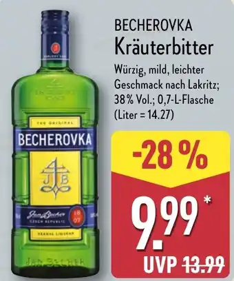 Aldi Nord BECHEROVKA Kräuterbitter Angebot