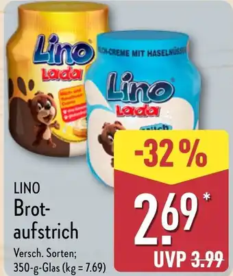 Aldi Nord LINO Brot- aufstrich Angebot