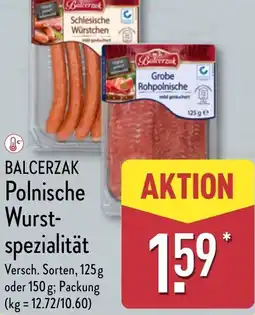 Aldi Nord BALCERZAK Polnische Wurst- spezialität Angebot