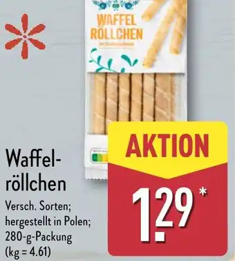 Aldi Nord Waffel- röllchen Angebot