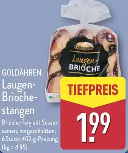 Aldi Nord GOLDÄHREN Laugen- Brioche- stangen Angebot