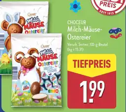 Aldi Nord CHOCEUR Milch-Mäuse- Ostereier Angebot