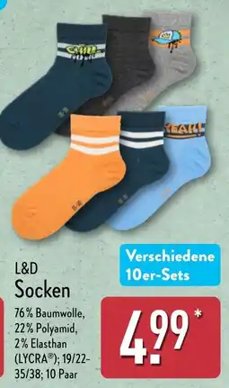 Aldi Nord L&D Socken Angebot