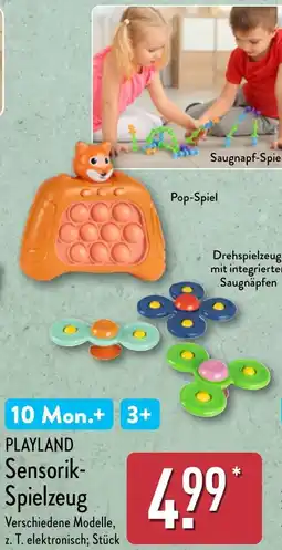 Aldi Nord PLAYLAND Sensorik- Spielzeug Angebot