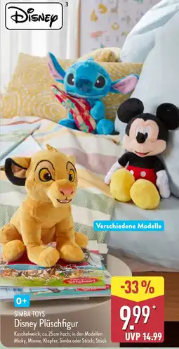 Aldi Nord SIMBA TOYS Disney Plüschfigur Angebot