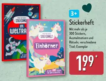 Aldi Nord Stickerheft Angebot