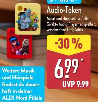 Aldi Nord Audio-Token Angebot