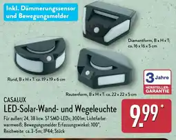 Aldi Nord CASALUX LED-Solar-Wand- und Wegeleuchte Angebot