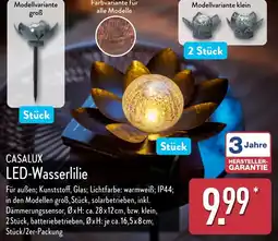 Aldi Nord CASALUX LED-Wasserlilie Angebot