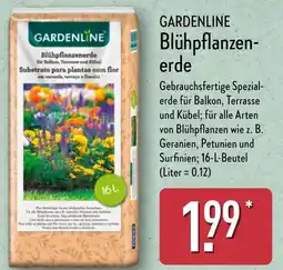 Aldi Nord GARDENLINE Blühpflanzen- erde Angebot