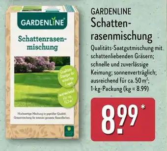 Aldi Nord GARDENLINE Schatten- rasenmischung Angebot