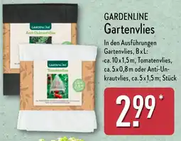 Aldi Nord GARDENLINE Gartenvlies Angebot