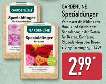 Aldi Nord GARDENLINE Spezialdünger Angebot