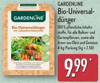 Aldi Nord GARDENLINE Bio-Universal- dünger Angebot