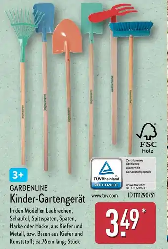 Aldi Nord GARDENLINE Kinder-Gartengerät Angebot