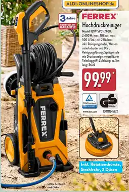 Aldi Nord FERREX Hochdruckreiniger Angebot