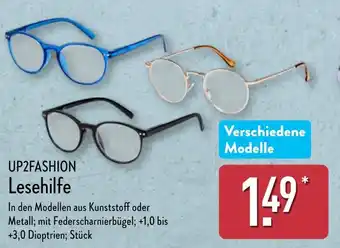 Aldi Nord UP2FASHION Lesehilfe Angebot