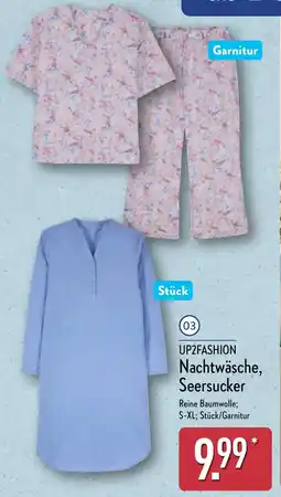 Aldi Nord UP2FASHION Nachtwäsche, Seersucker Angebot