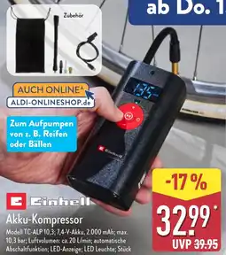 Aldi Nord Einhell Akku-Kompressor Angebot