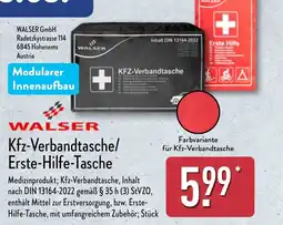 Aldi Nord WALSER Kfz-Verbandtasche/ Erste-Hilfe-Tasche Angebot