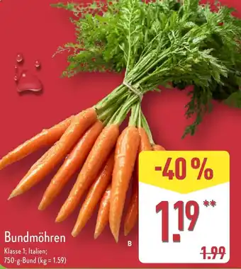 Aldi Nord Bundmöhren Angebot