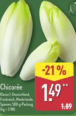 Aldi Nord Chicorée Angebot