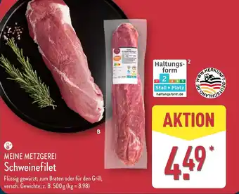 Aldi Nord MEINE METZGEREI Schweinefilet Angebot