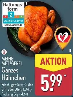 Aldi Nord MEINE METZGEREI Ganzes Hähnchen Angebot