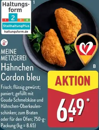 Aldi Nord MEINE METZGEREI Cordon bleu Angebot