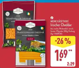 Aldi Nord MEINE KÄSETHEKE Irischer Cheddar Angebot