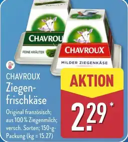 Aldi Nord CHAVROUX Ziegen- frischkäse Angebot