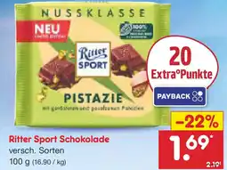 Netto Marken-Discount Ritter Sport Schokolade Angebot