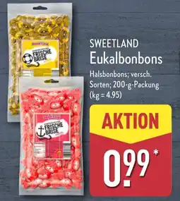 Aldi Nord SWEETLAND Eukalbonbons Angebot