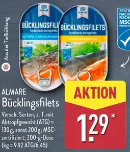 Aldi Nord ALMARE Bücklingsfilets Angebot